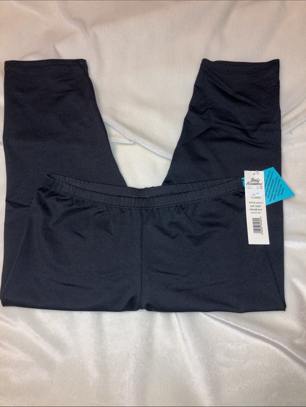 NWT Body Wrappers Black Dance/Workout Athletic Capri Adult XL